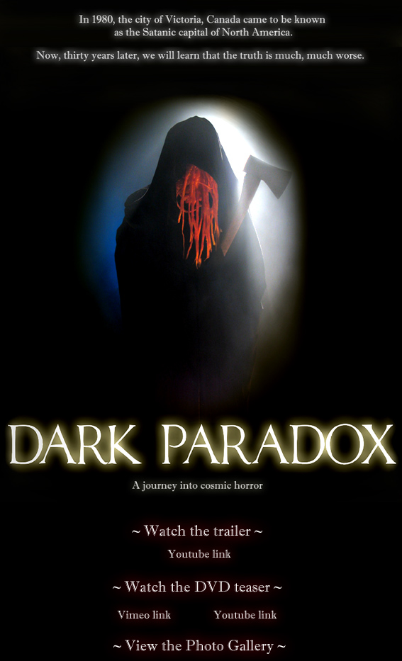 Dark Paradox title image, directed by Brian Clement