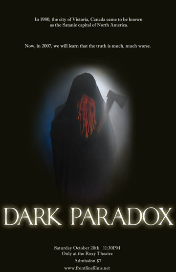 Dark Paradox poster, directed by Brian Clement